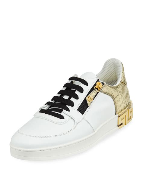 versace low top leather sneakers|gianni Versace sneakers.